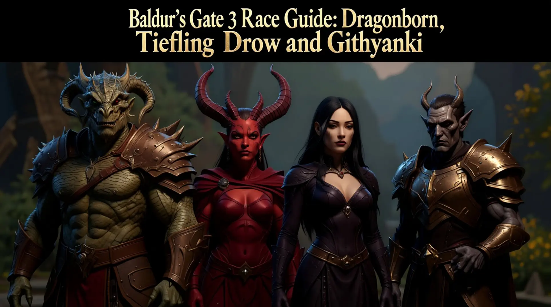 BG3 Race Guide: Dragonborn, Tiefling, Drow & Githyanki