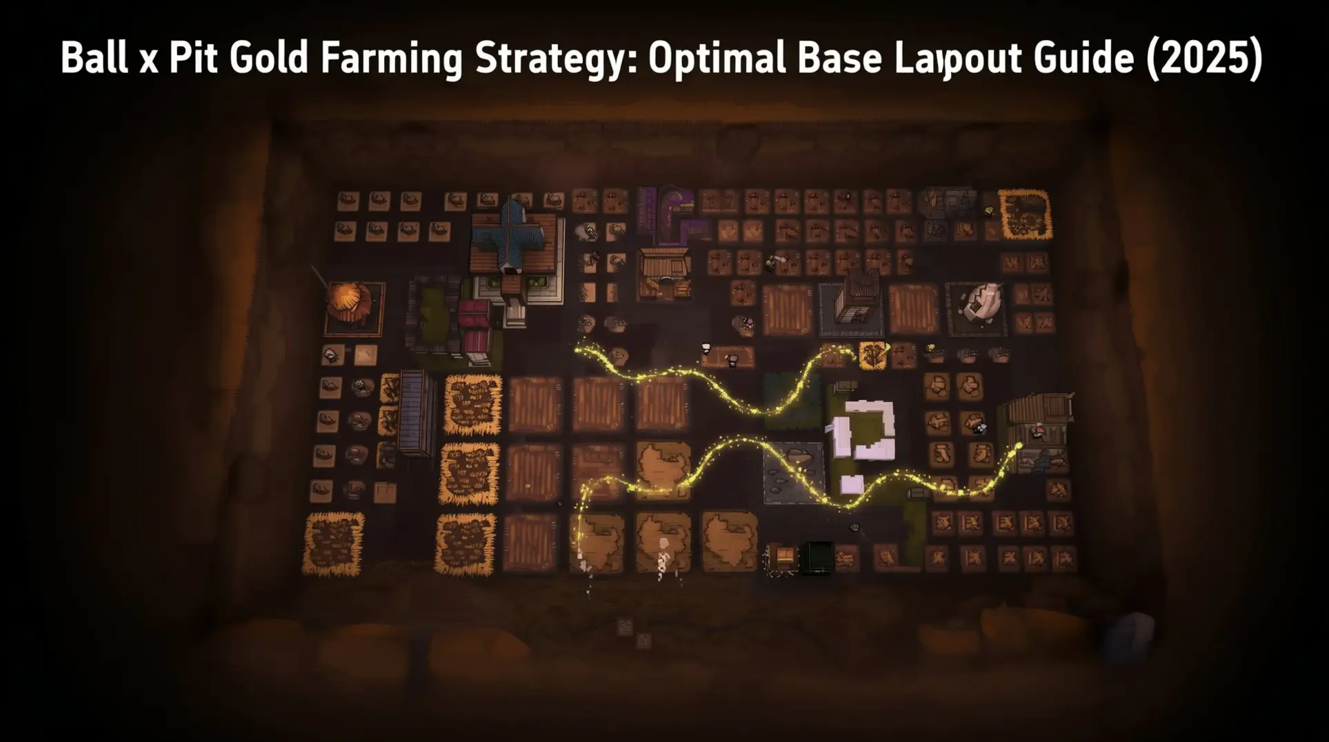 Ball x Pit Gold Farming Guide: 7-Mine U-Shaped Layout & Base Optimization (2025)