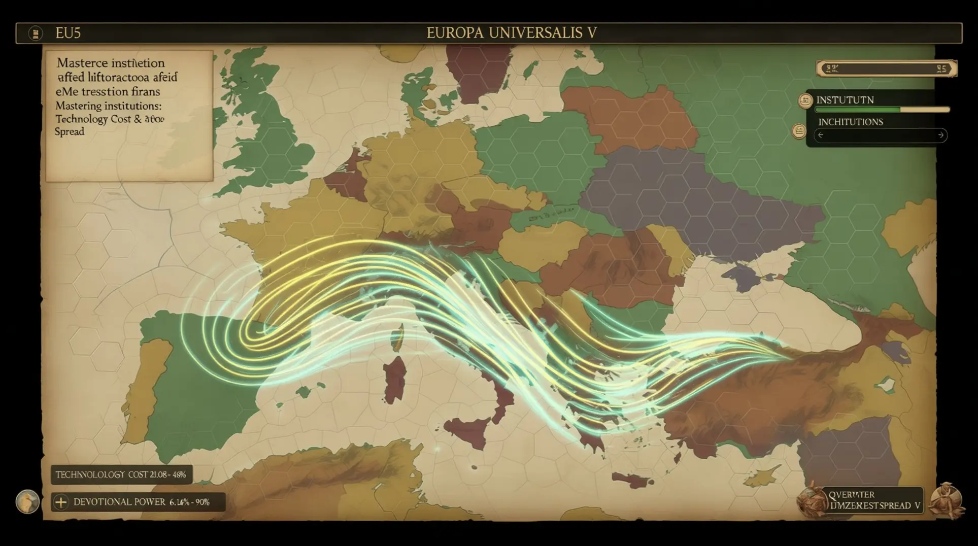 EU5 Institutions Guide: Mastering Technology Cost & Spread Strategies