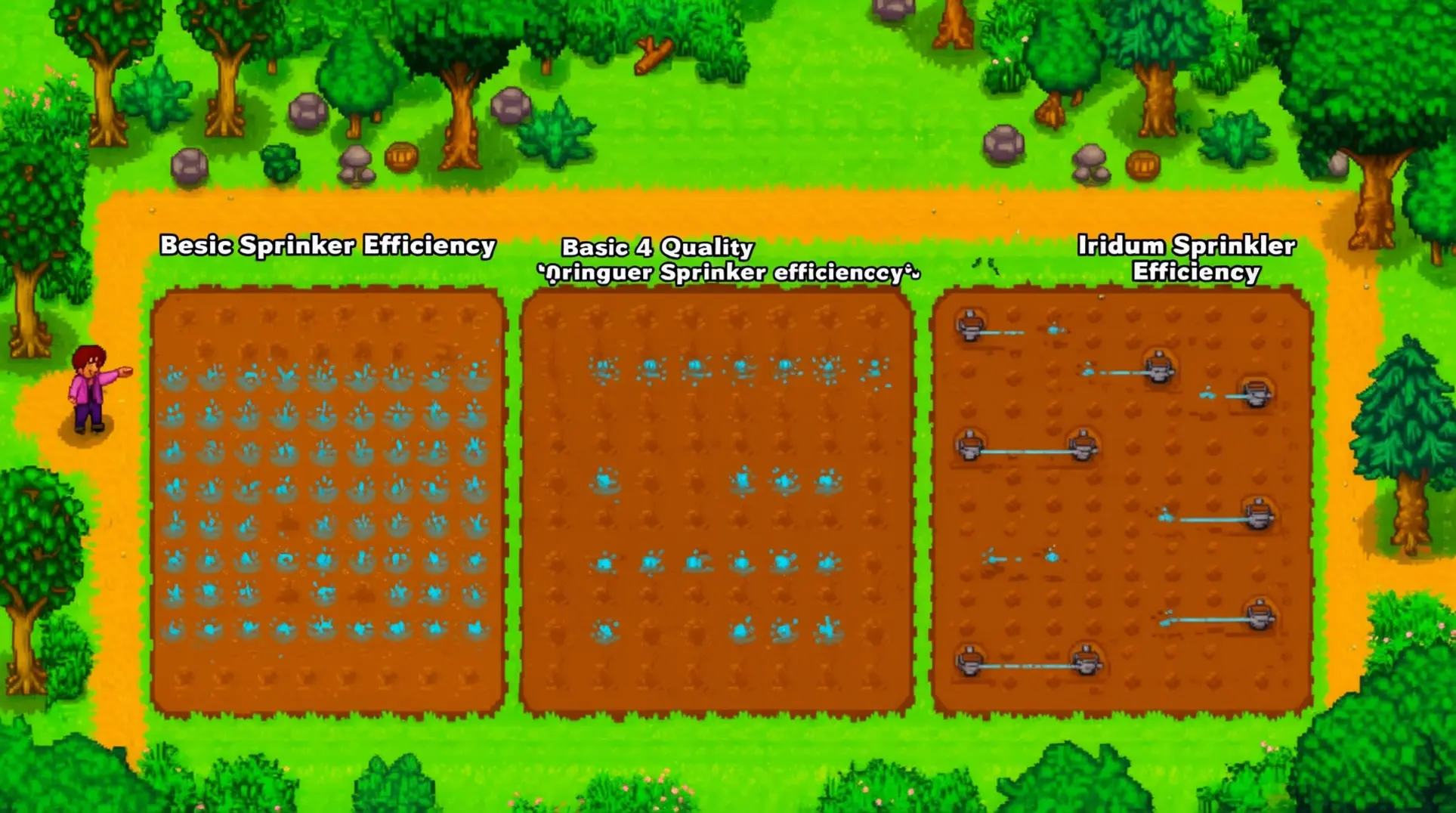 Stardew Valley Sprinkler Guide: Optimal Layouts & Efficiency